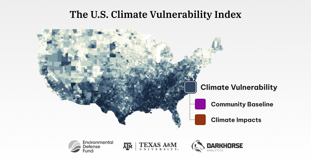 Methane Emissions In The U S The U S Climate Vulnerability Index   Social 